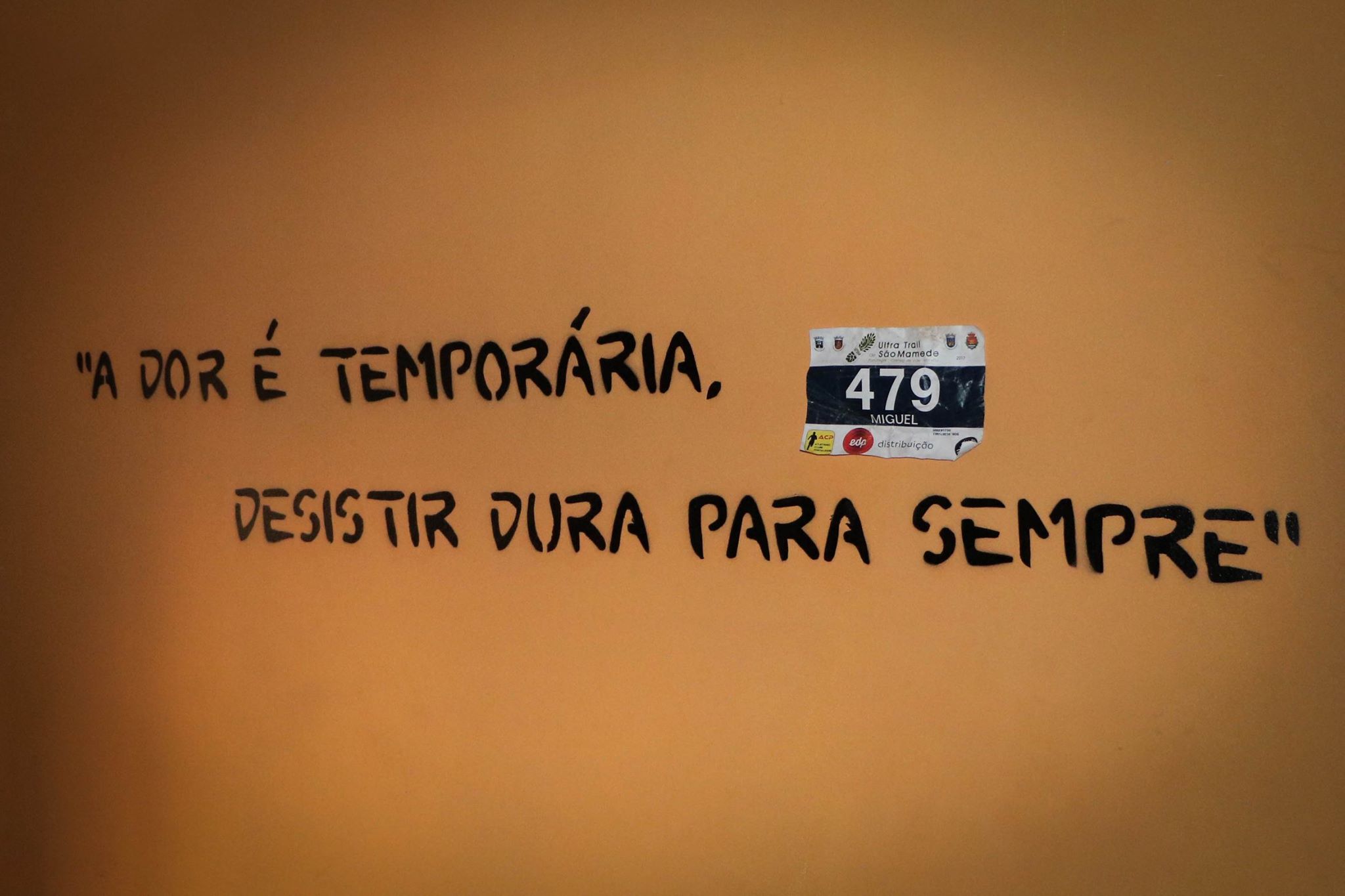 moto: A dor é temporaria desistir dura para sempre